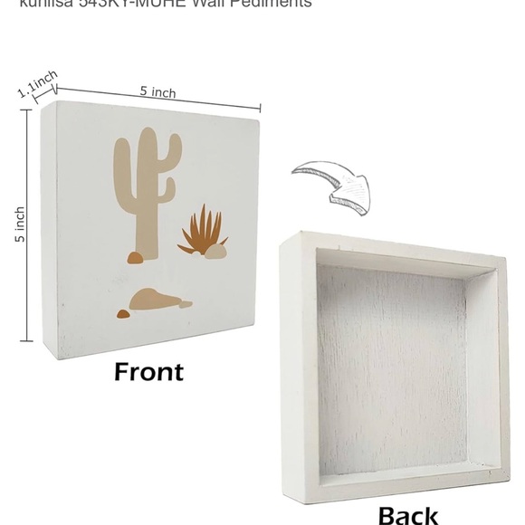 KUNLISA Cactus Wall Pediment - Picture 2 of 4